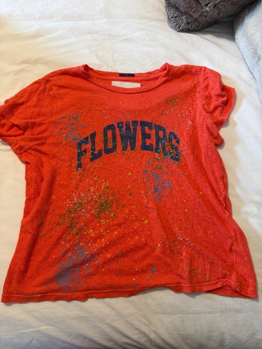 Mother Denim splatter tshirt